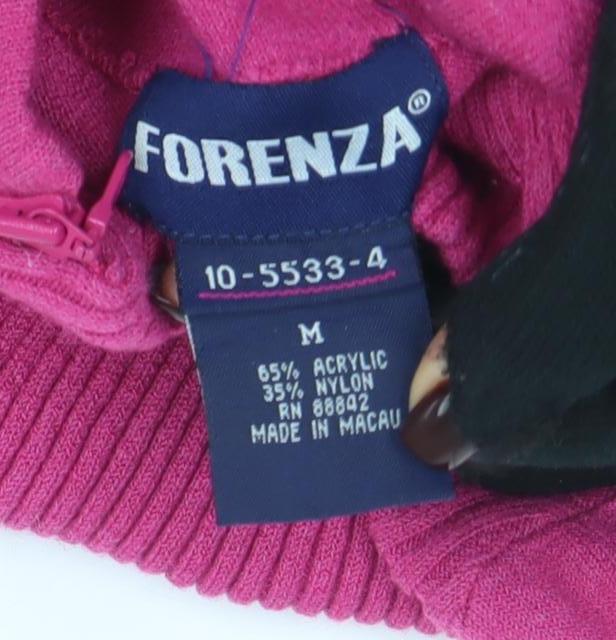 Forenza Women’s Pink Long Sleeve Mock Neck Knit Top M