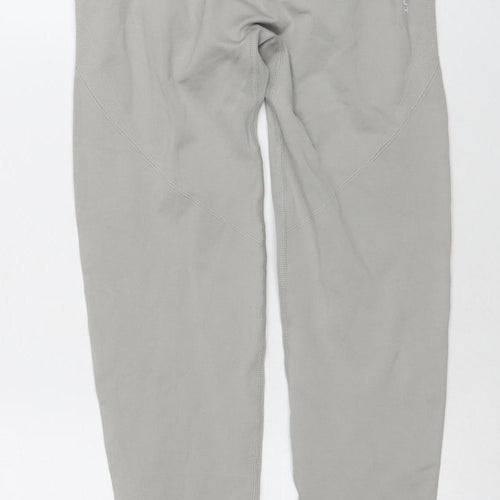 Powercut Womens Grey XL Seamless Stretch Activewear Leggings