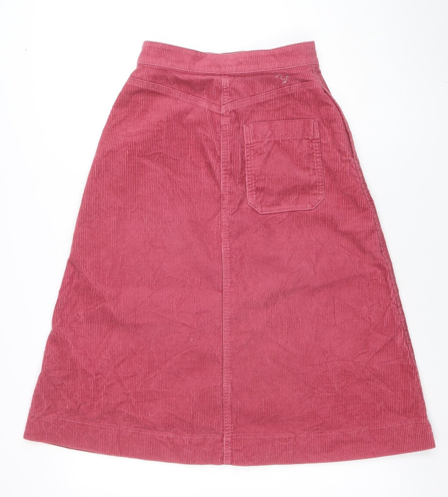UNIQLO Womens Pink Corduroy A-Line Midi Skirt Size M