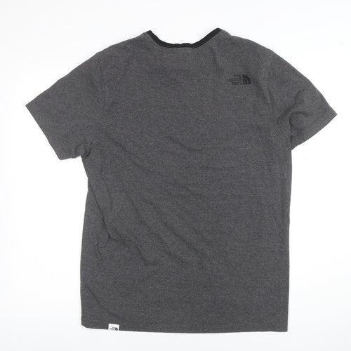 The North Face Men's Grey Crew Neck Regular Fit Outdoor T-Shirt M