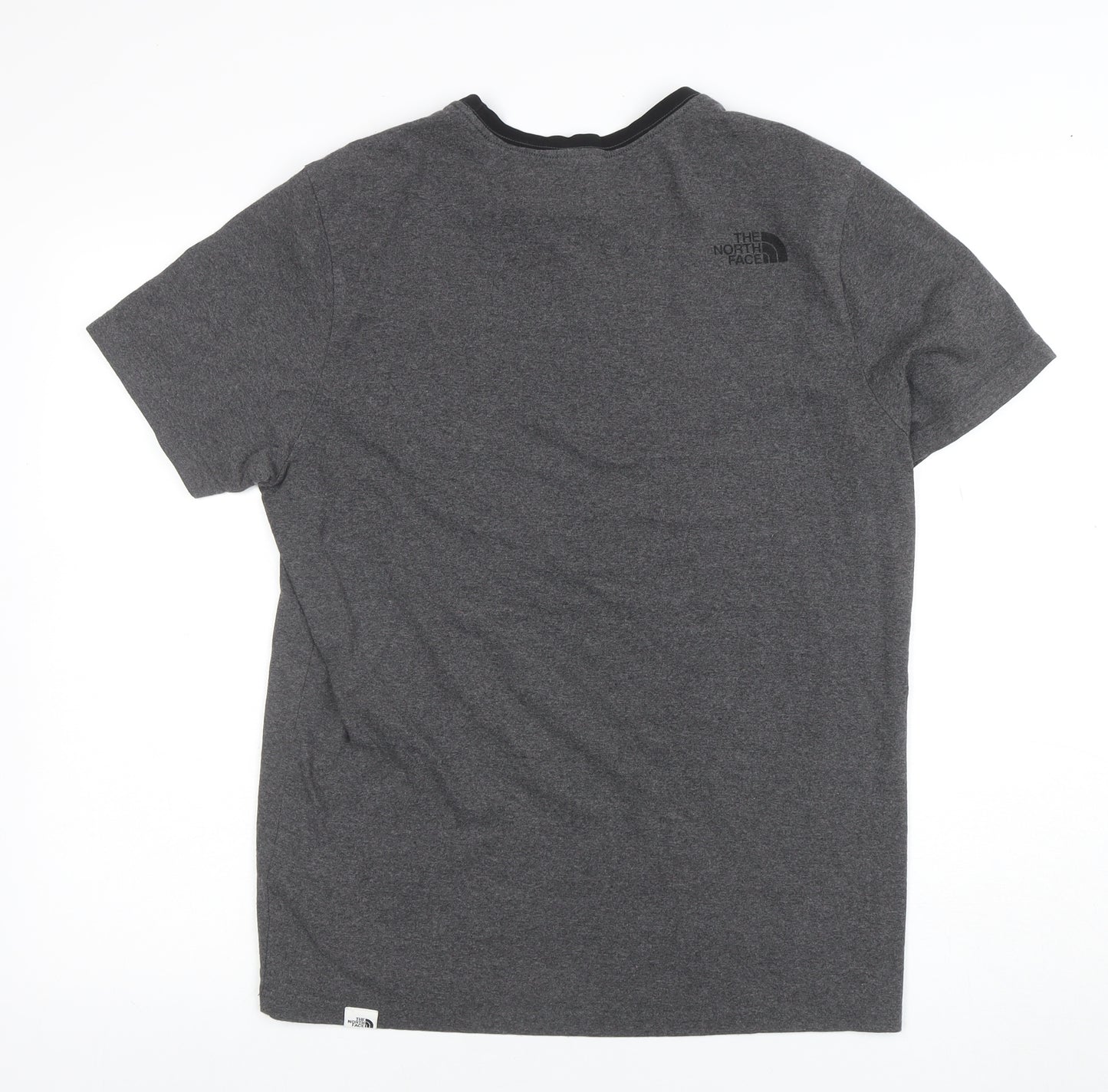 The North Face Men's Grey Crew Neck Regular Fit Outdoor T-Shirt M