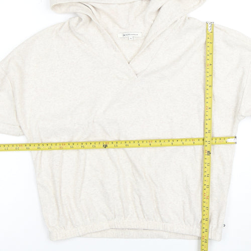 Tom Tailor Denim Women's Beige Hooded Pullover Hoodie Size 12