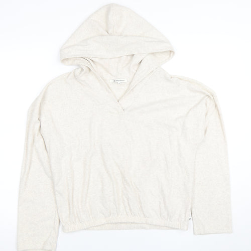 Tom Tailor Denim Women's Beige Hooded Pullover Hoodie Size 12