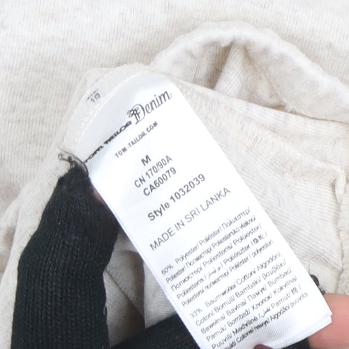 Tom Tailor Denim Women's Beige Hooded Pullover Hoodie Size 12