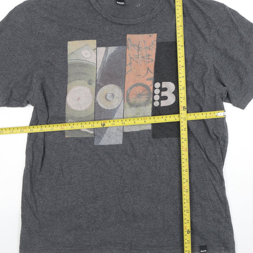 Bench Men's Grey Graphic Print Regular Fit T-Shirt Size XL