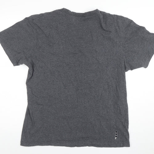 Bench Men's Grey Graphic Print Regular Fit T-Shirt Size XL