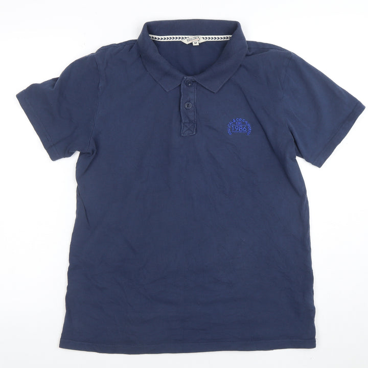 SoulCal & Co Navy Blue Cotton Men's Polo Shirt Size M Classic Fit