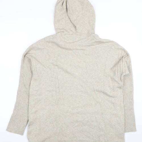 Cyrus Women’s Beige Hooded Pullover Sweater M Wool Blend