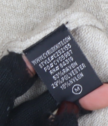 Cyrus Women’s Beige Hooded Pullover Sweater M Wool Blend