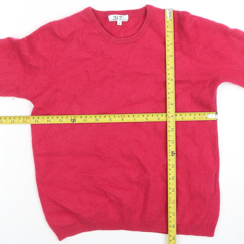 3.1E Women's Red 100% Cashmere Crew Neck Jumper Size S