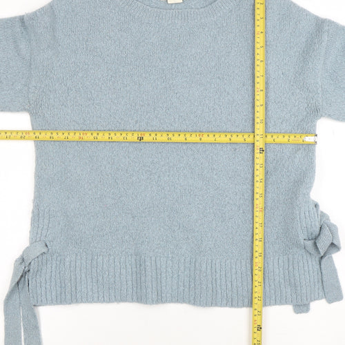 L.O.G.G. Women Blue Crew Neck Knit Pullover Jumper Size 8