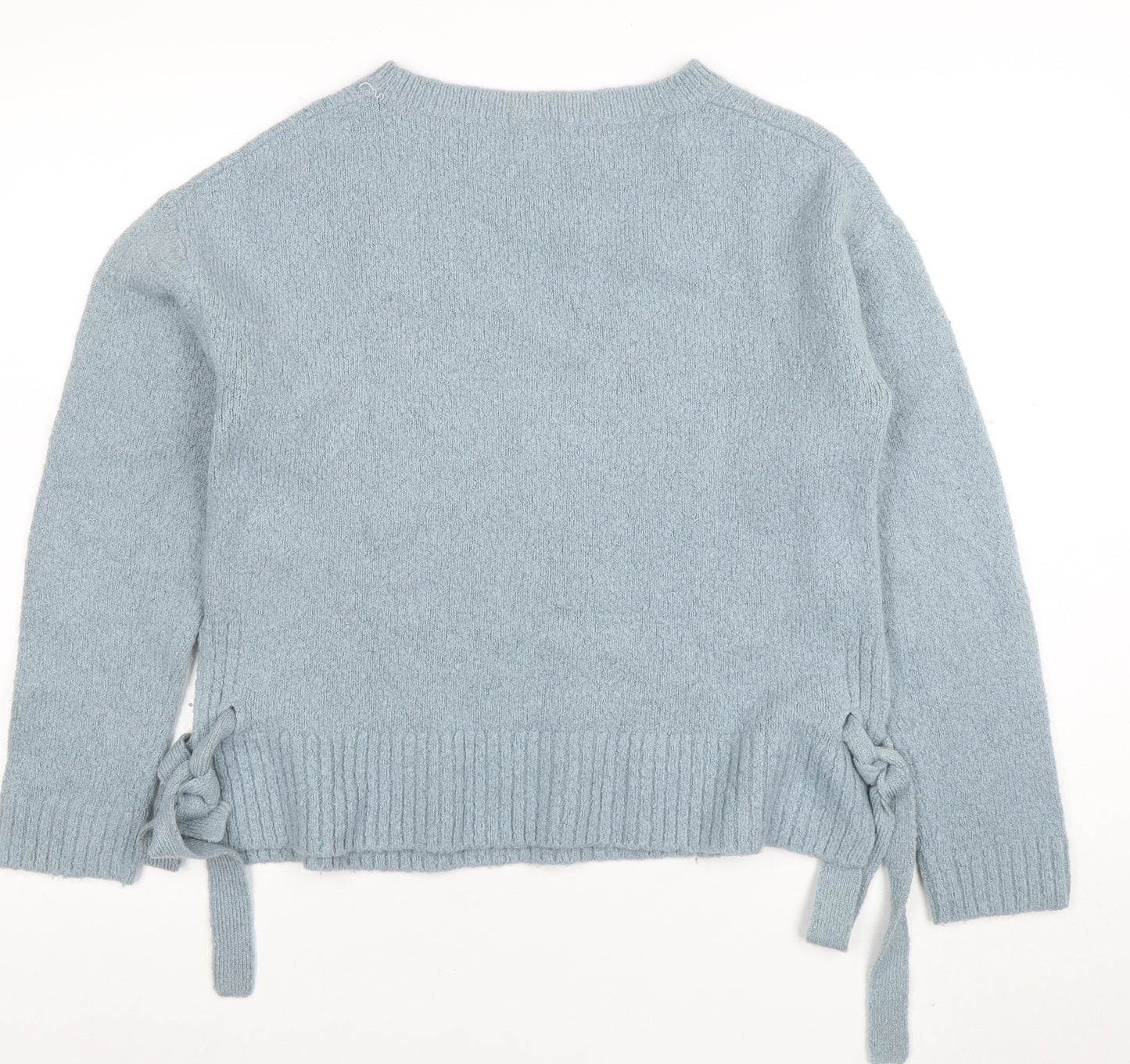 L.O.G.G. Women Blue Crew Neck Knit Pullover Jumper Size 8