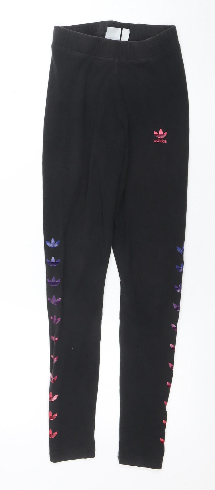 Adidas Womens Black XS Cotton Stretch Sports Leggings