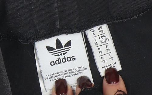 Adidas Womens Black XS Cotton Stretch Sports Leggings