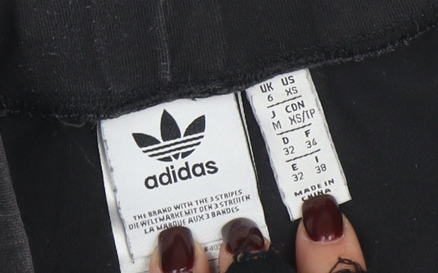 Adidas Womens Black XS Cotton Stretch Sports Leggings
