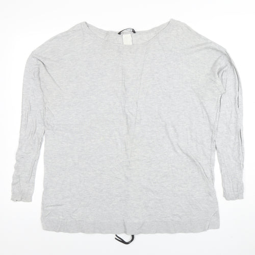 Betty Barclay Women's Grey Zip Knit Cardigan Size L