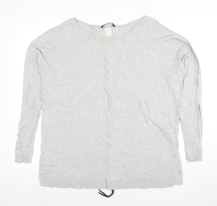 Betty Barclay Women's Grey Zip Knit Cardigan Size L