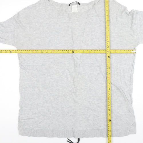 Betty Barclay Women's Grey Zip Knit Cardigan Size L