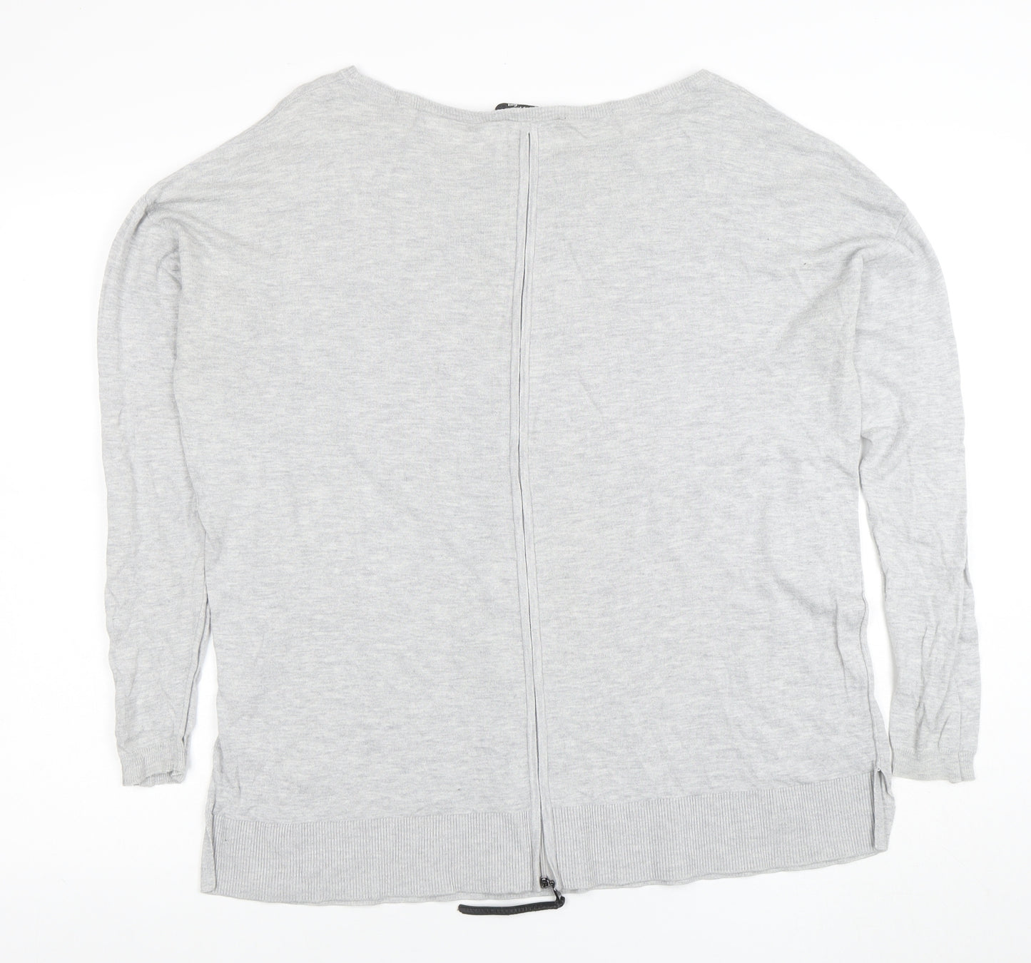 Betty Barclay Women's Grey Zip Knit Cardigan Size L