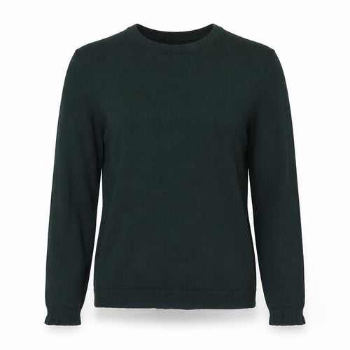 Warehouse Womens Green Crew Neck Long Sleeve Knit Jumper Size 10