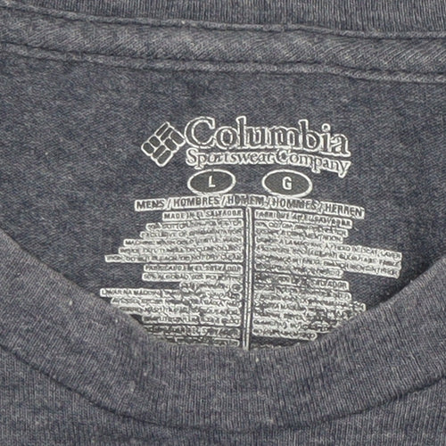 Columbia Mens Grey Sportswear Graphic T-Shirt Size L