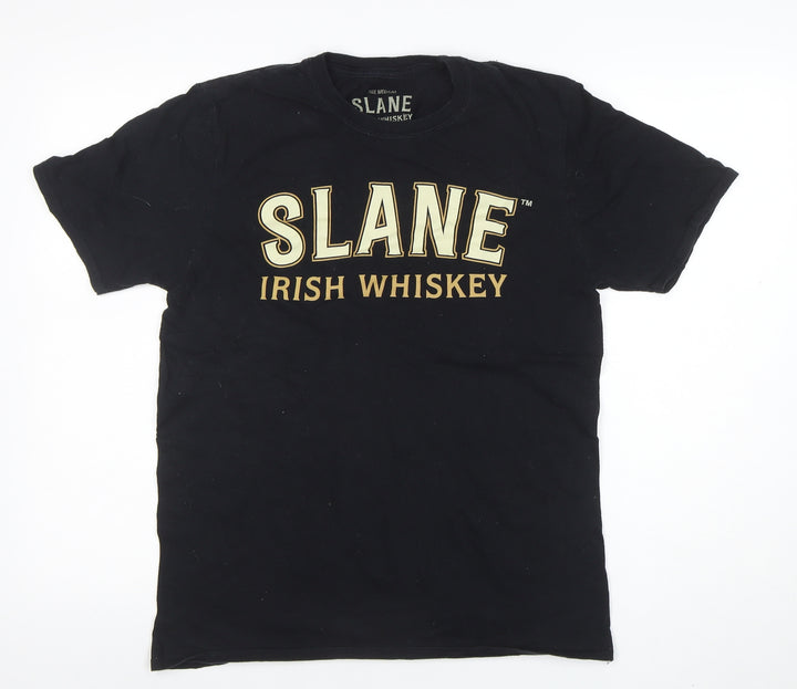 Slane Irish Whiskey Men's Black Medium Graphic Cotton T-Shirt