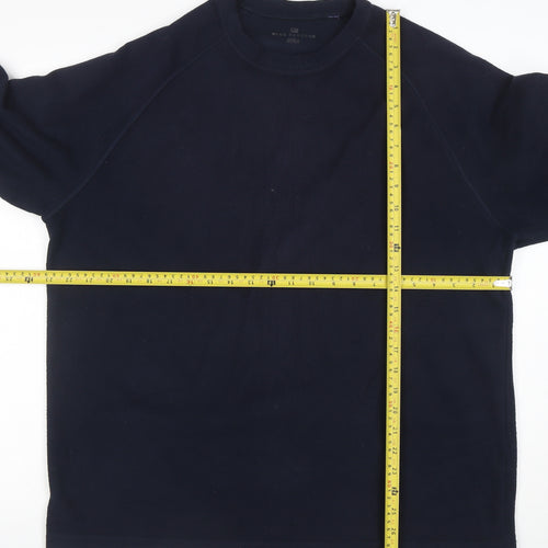 Marks and Spencer Mens Blue Large Pullover Sweatshirt Fleece