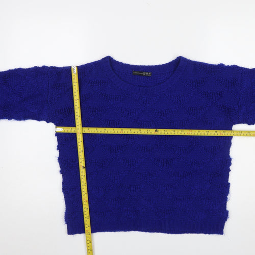 Atmosphere Women's Blue Acrylic Knit Jumper Size 12