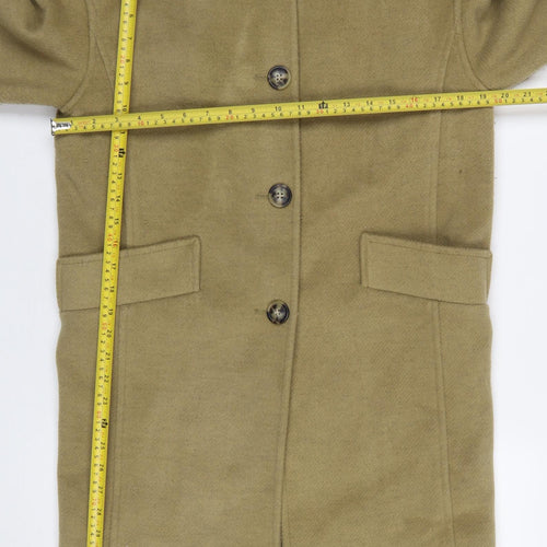 Marks and Spencer Women’s Beige Wool Blend Petite Coat Size 6