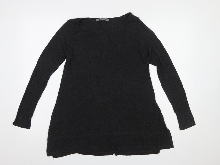 Coin 1804 Women's Black Long Sleeve Tunic Top Size M