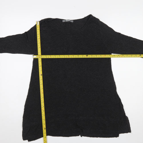 Coin 1804 Women's Black Long Sleeve Tunic Top Size M