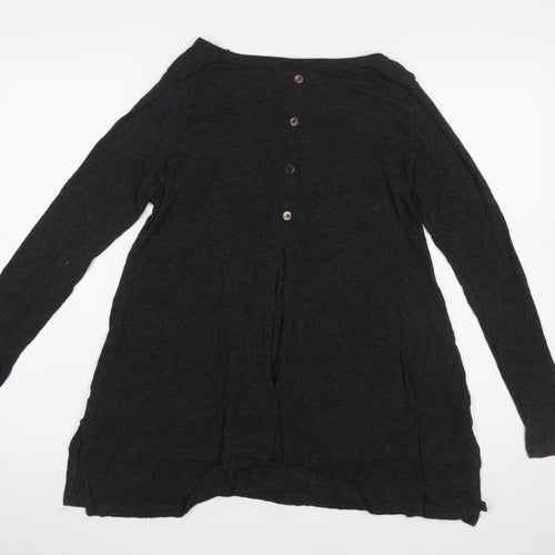 Coin 1804 Women's Black Long Sleeve Tunic Top Size M