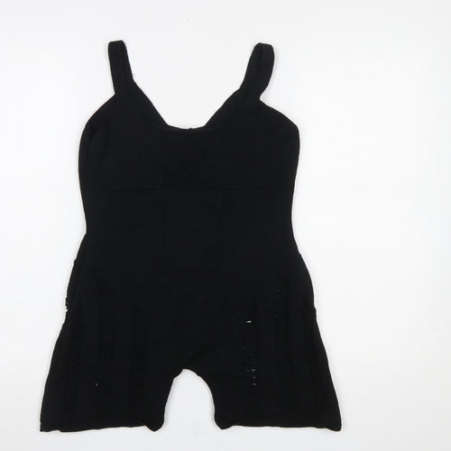 Missyempire Women’s Black Knit Sleeveless Slim Jumpsuit Size S
