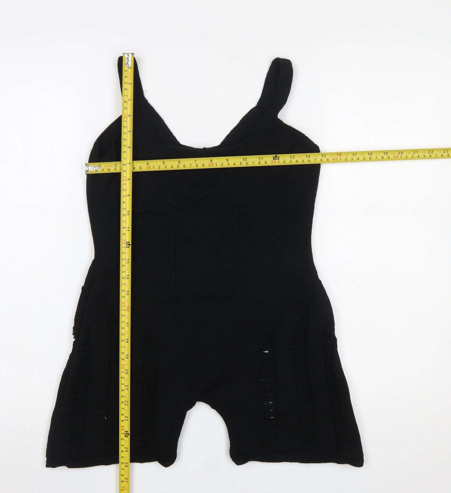 Missyempire Women’s Black Knit Sleeveless Slim Jumpsuit Size S