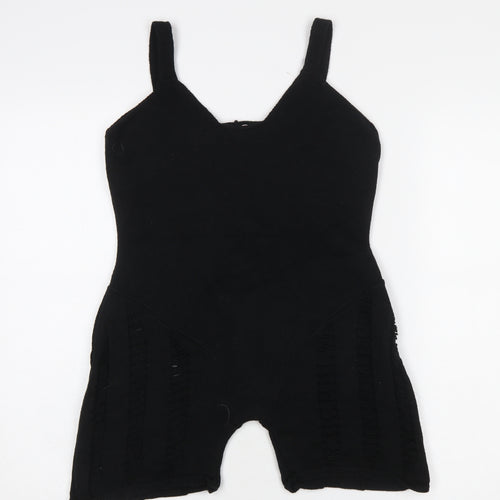 Missyempire Women’s Black Knit Sleeveless Slim Jumpsuit Size S