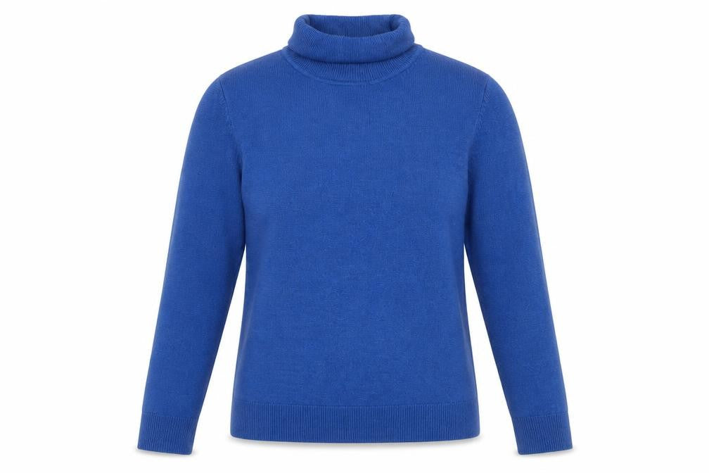 Marks and Spencer Women’s Blue Roll Neck Jumper Size 10 Acrylic Knit