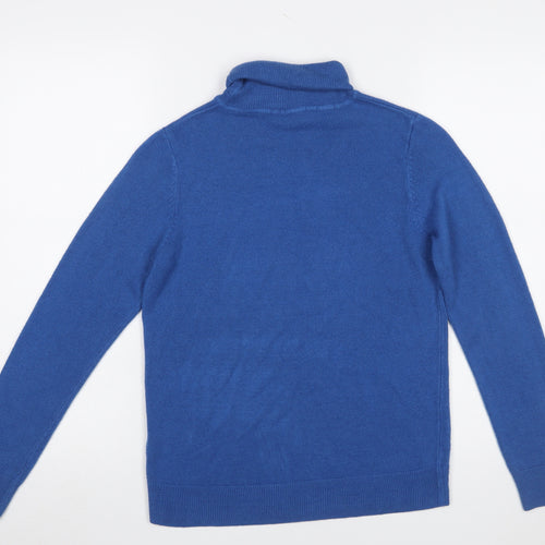 Marks and Spencer Women’s Blue Roll Neck Jumper Size 10 Acrylic Knit