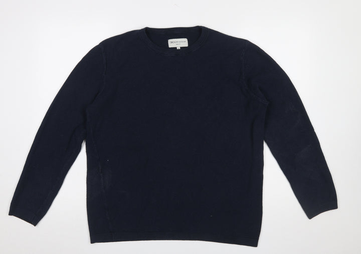 Tom Tailor Men’s Blue XL Crew Neck Classic Knit Jumper