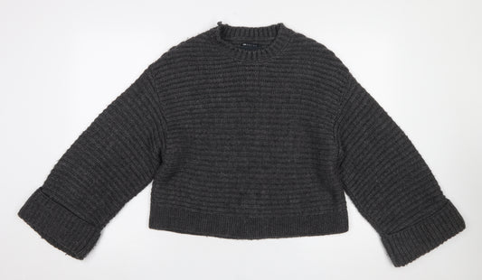 ASOS DESIGN Women’s Grey Chunky Knit Pullover Jumper Size S