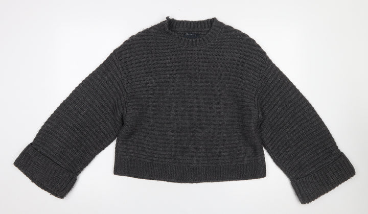 ASOS DESIGN Women’s Grey Chunky Knit Pullover Jumper Size S
