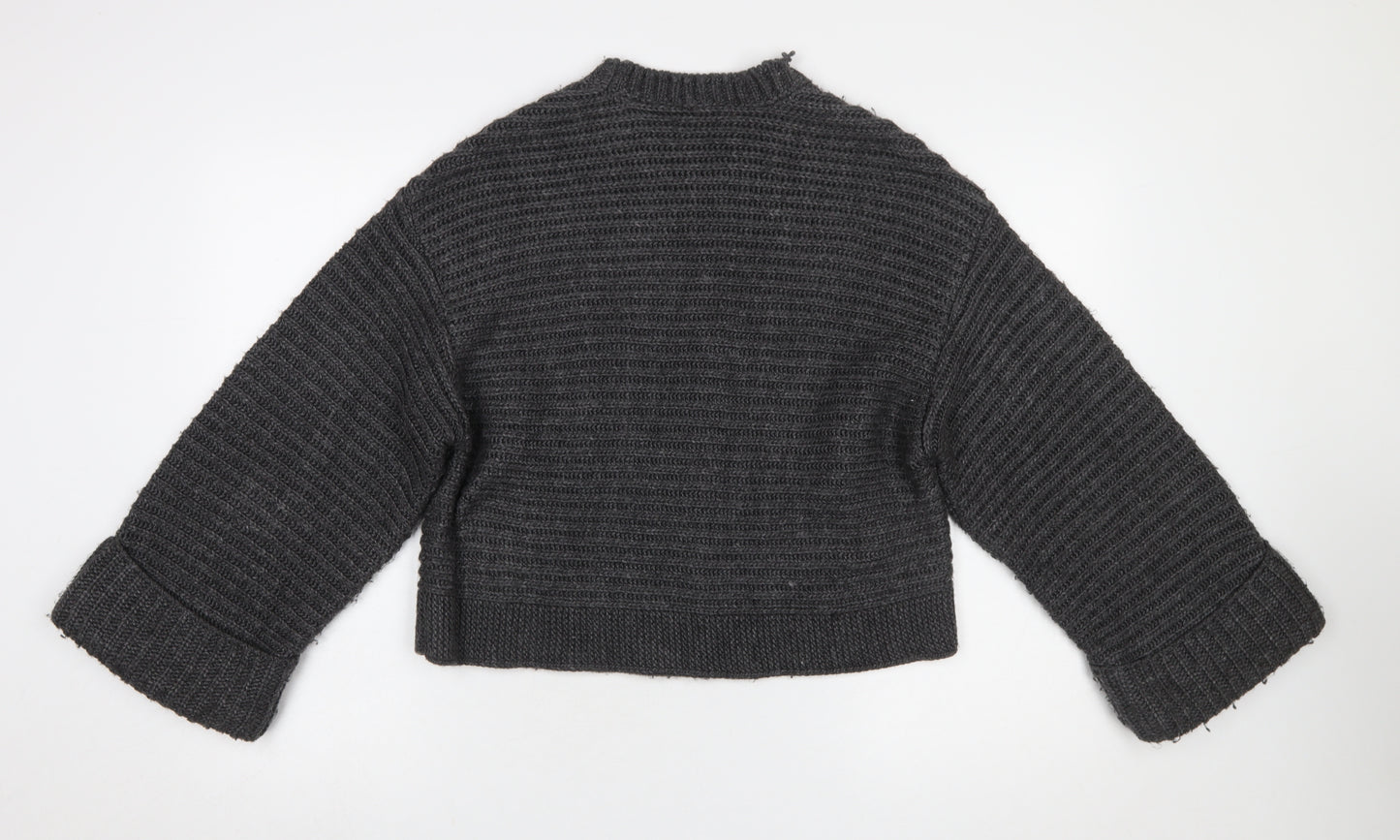 ASOS DESIGN Women’s Grey Chunky Knit Pullover Jumper Size S
