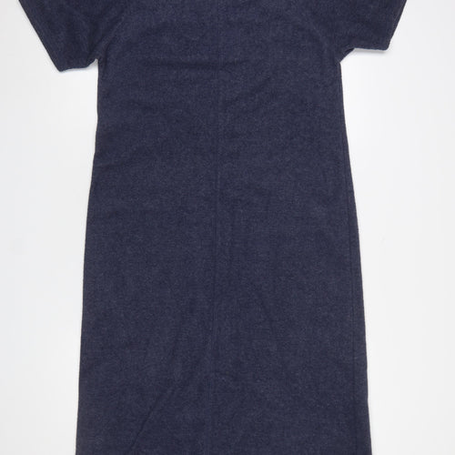 Marks and Spencer Womens Blue Size 14 Midi Shift Dress