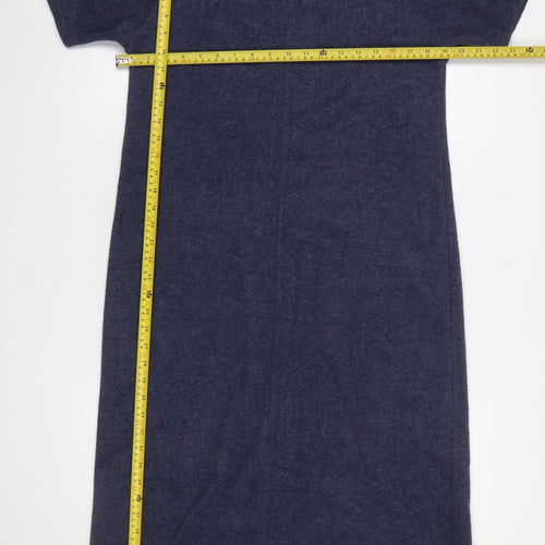 Marks and Spencer Womens Blue Size 14 Midi Shift Dress