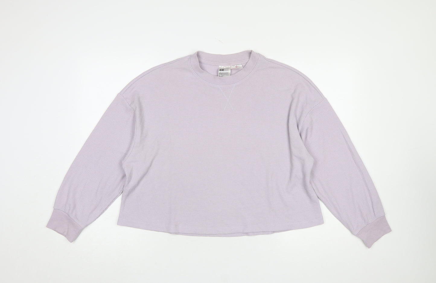 H&M Women’s Lilac Crew Neck Long Sleeve Pullover Sweatshirt Size S
