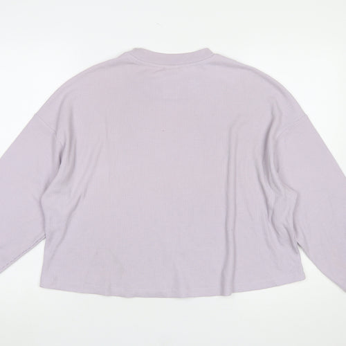 H&M Women’s Lilac Crew Neck Long Sleeve Pullover Sweatshirt Size S