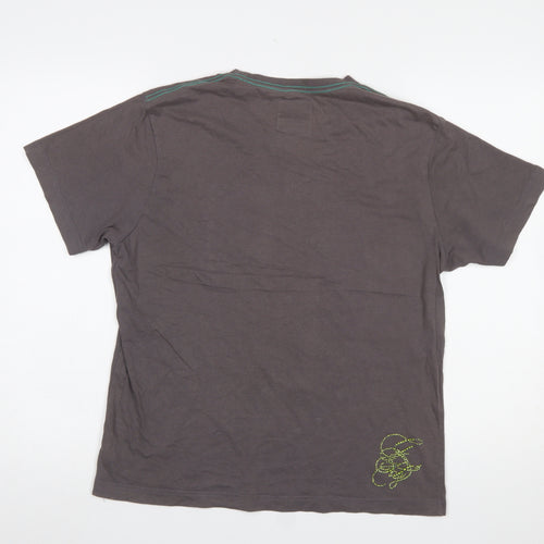 Gifted Heroes Unisex Grey Cotton Graphic T-Shirt M