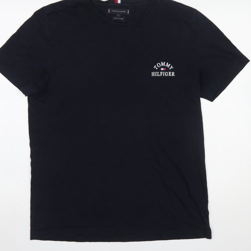 Tommy Hilfiger Men's Blue XL Organic Cotton Crew Neck T-Shirt