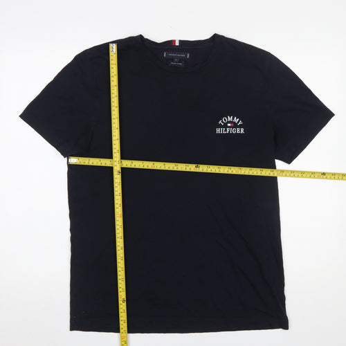 Tommy Hilfiger Men's Blue XL Organic Cotton Crew Neck T-Shirt