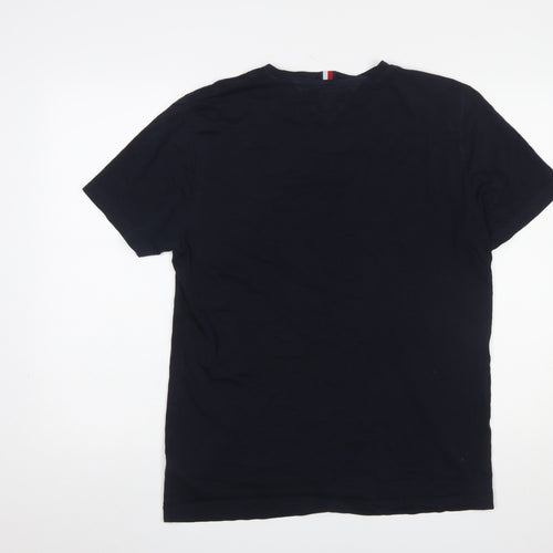 Tommy Hilfiger Men's Blue XL Organic Cotton Crew Neck T-Shirt