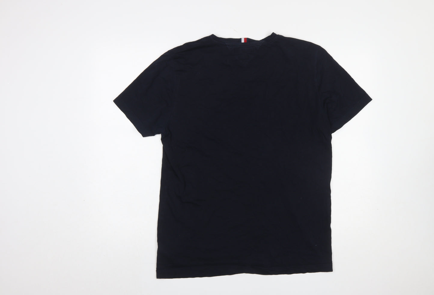Tommy Hilfiger Men's Blue XL Organic Cotton Crew Neck T-Shirt
